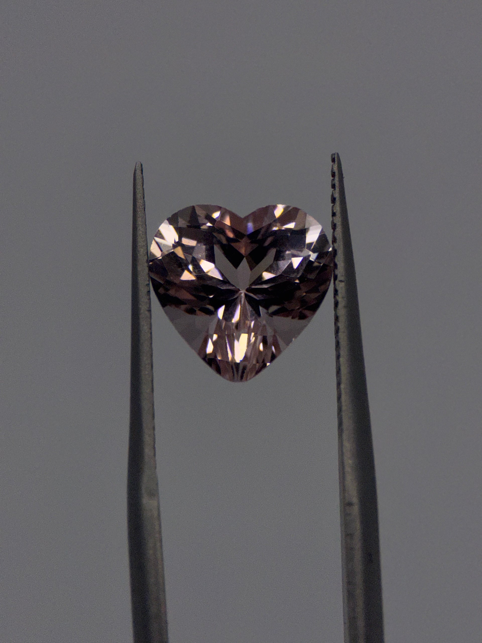 Pink Morganite, Heart Cut, 3.50ct