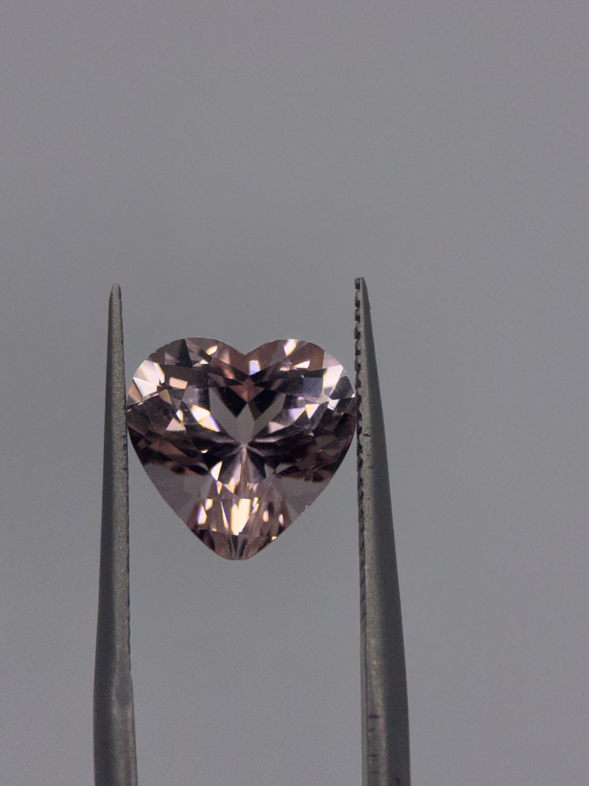 Pink Morganite, Heart Cut, 3.50ct