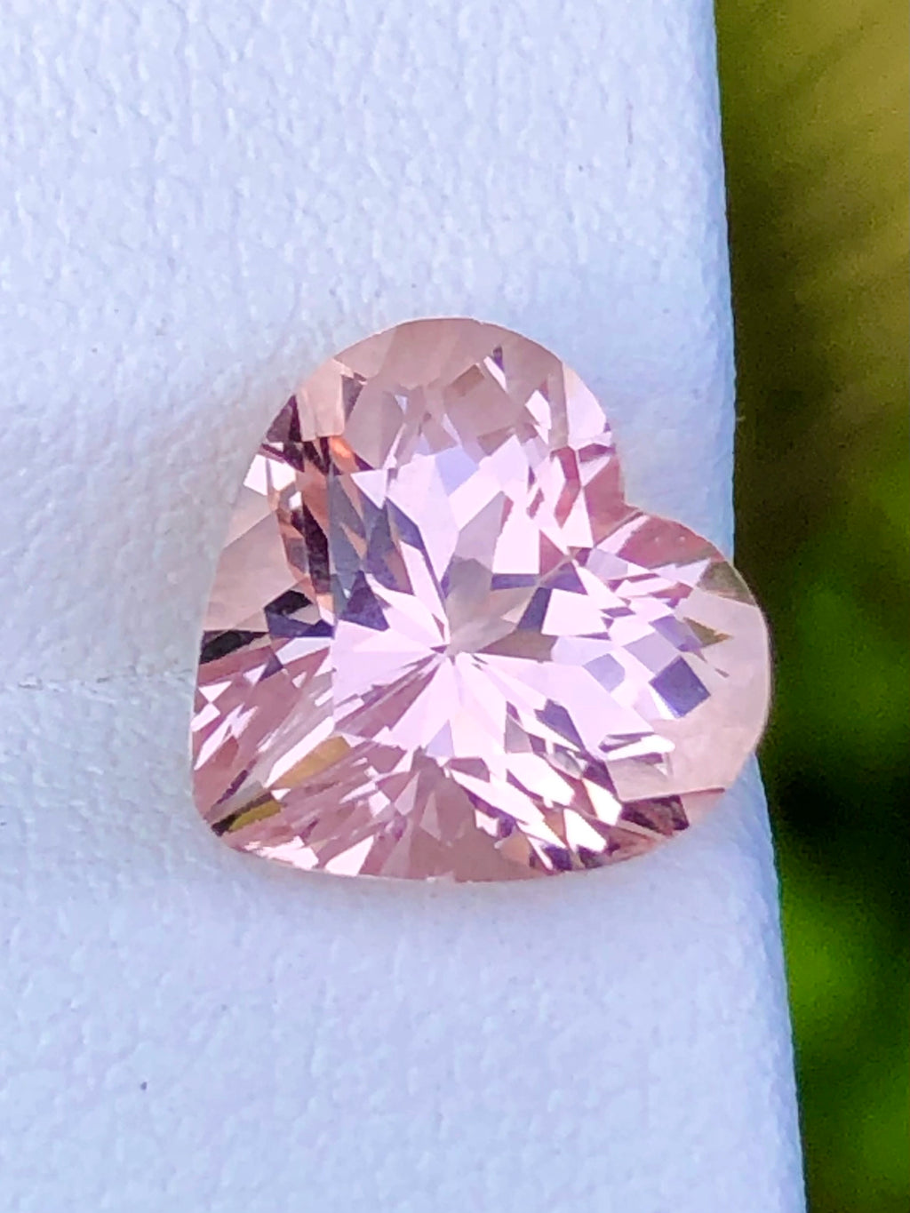 Pink Morganite, Heart Cut, 3.50ct