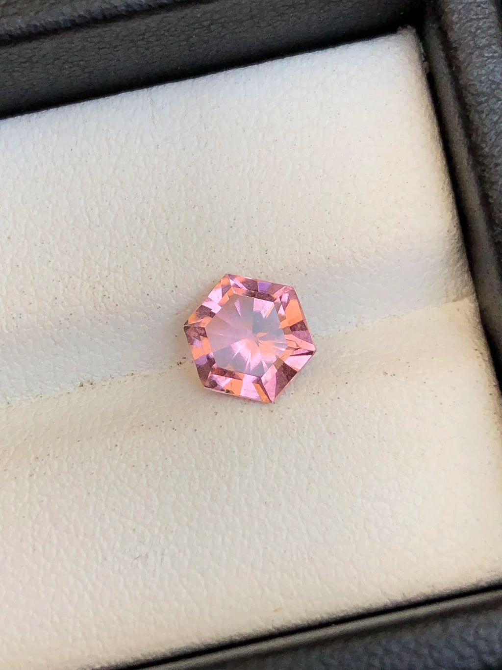 Sunset Tourmaline, Hexagonal Cut, 1.45ct