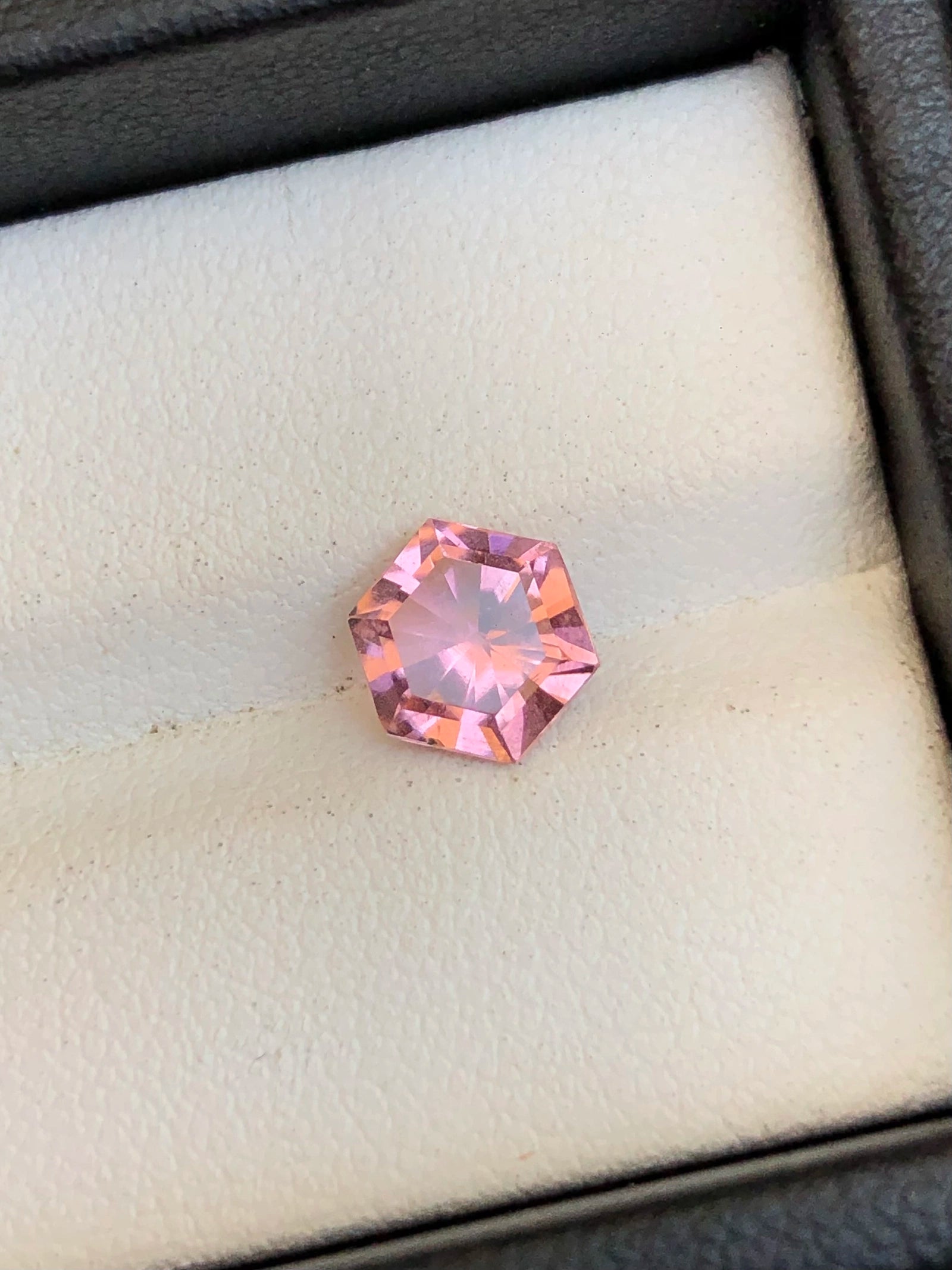 Sunset Tourmaline, Hexagonal Cut, 1.45ct