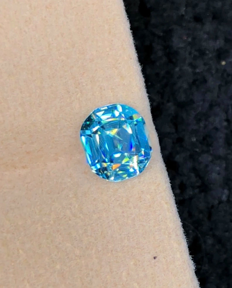 Blue Zircon, Cushion Cut, 1.91ct