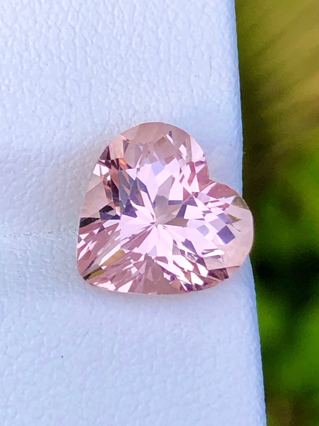 Pink Morganite, Heart Cut, 3.50ct