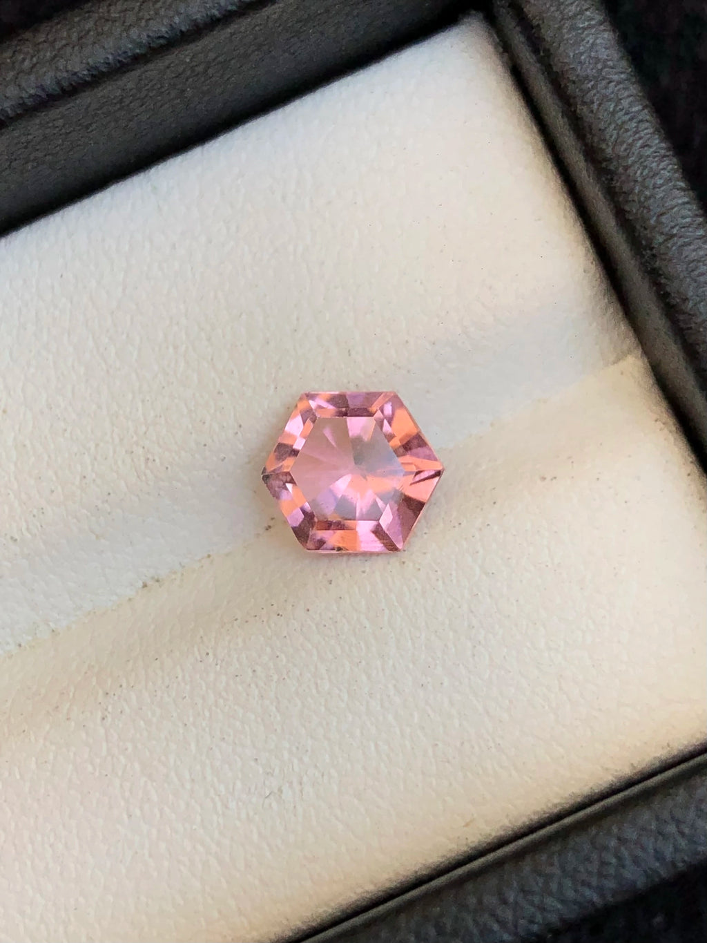 Sunset Tourmaline, Hexagonal Cut, 1.45ct