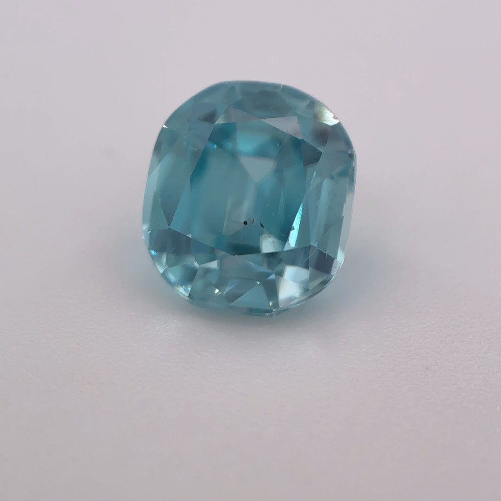 Blue Zircon, Cushion Cut, 1.91ct