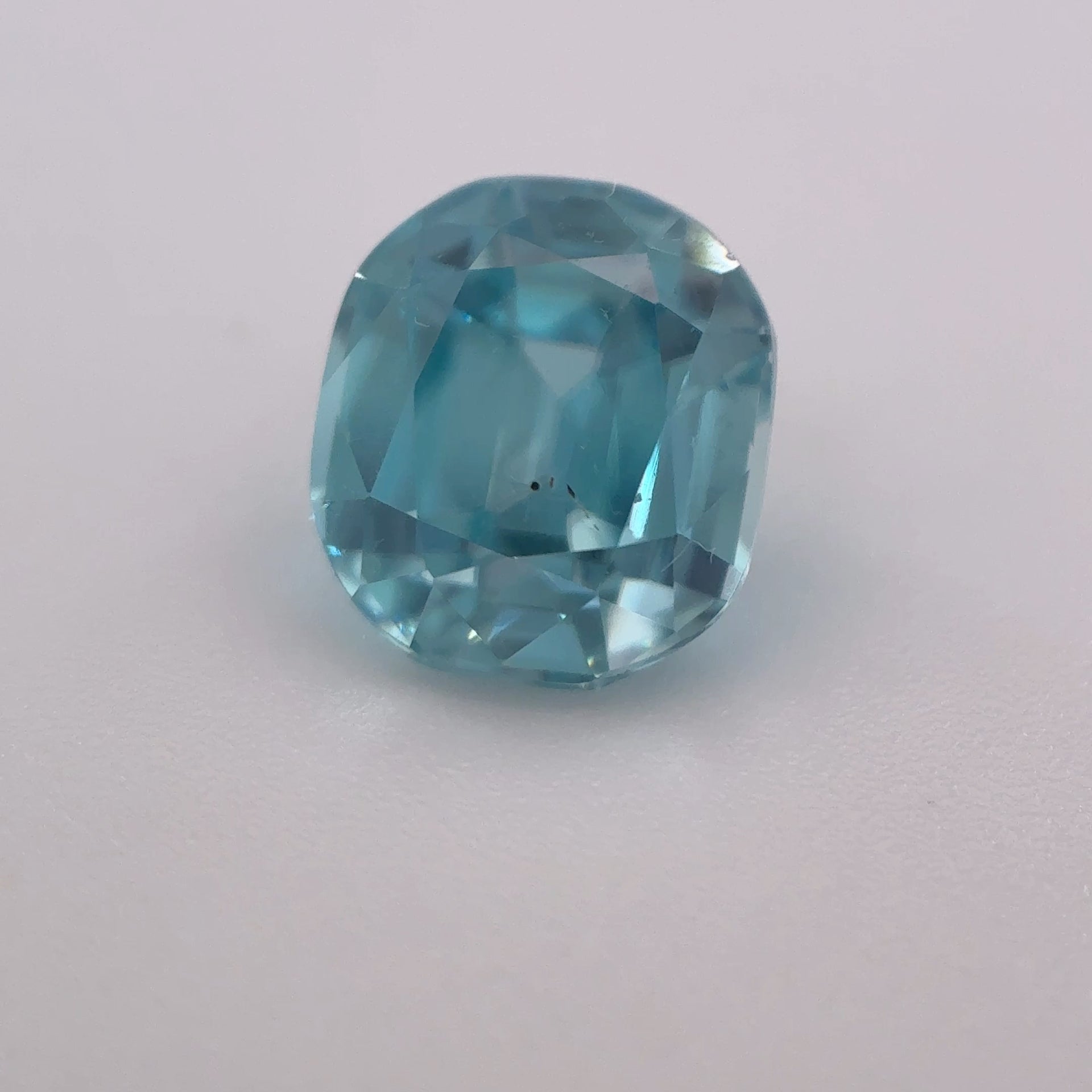 Blue Zircon, Cushion Cut, 1.91ct