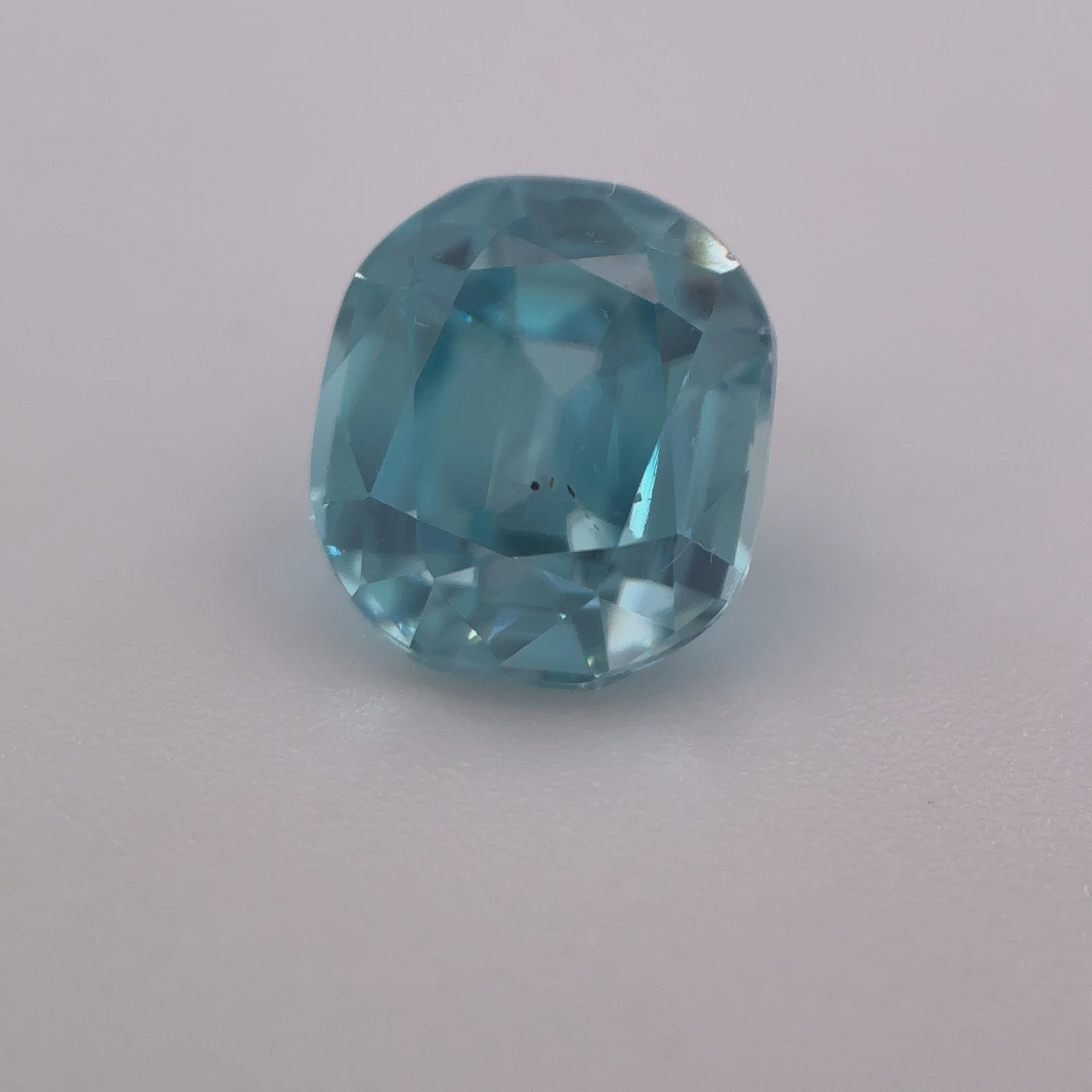 Blue Zircon, Cushion Cut, 1.91ct