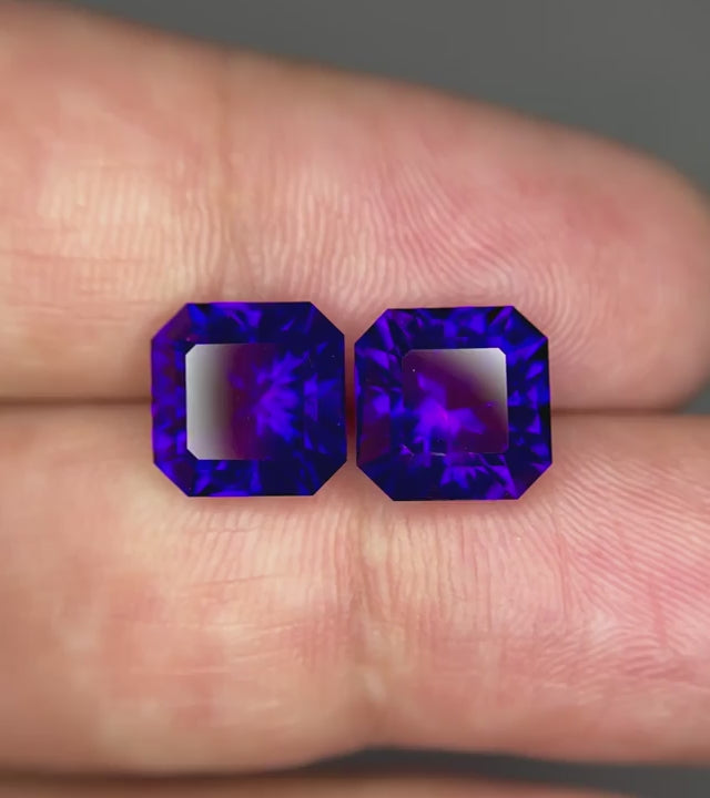 Siberian Amethyst Pair, 7.71ct