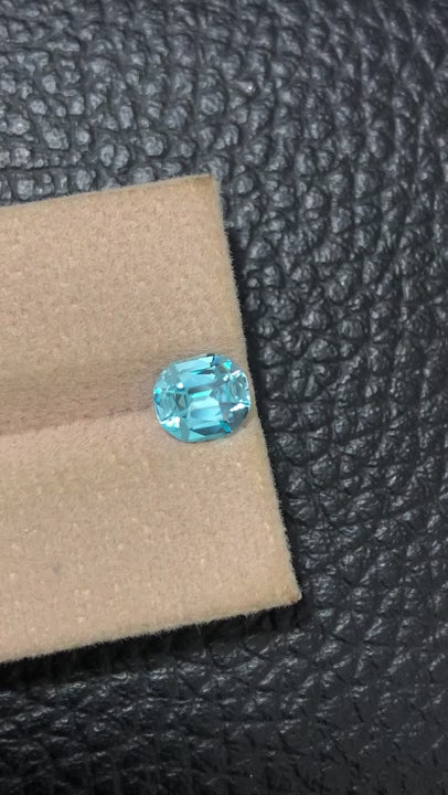Blue Zircon, Cushion Cut, 1.91ct