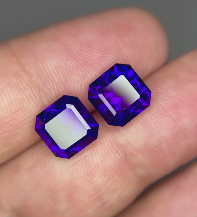 Siberian Amethyst Pair, 7.71ct