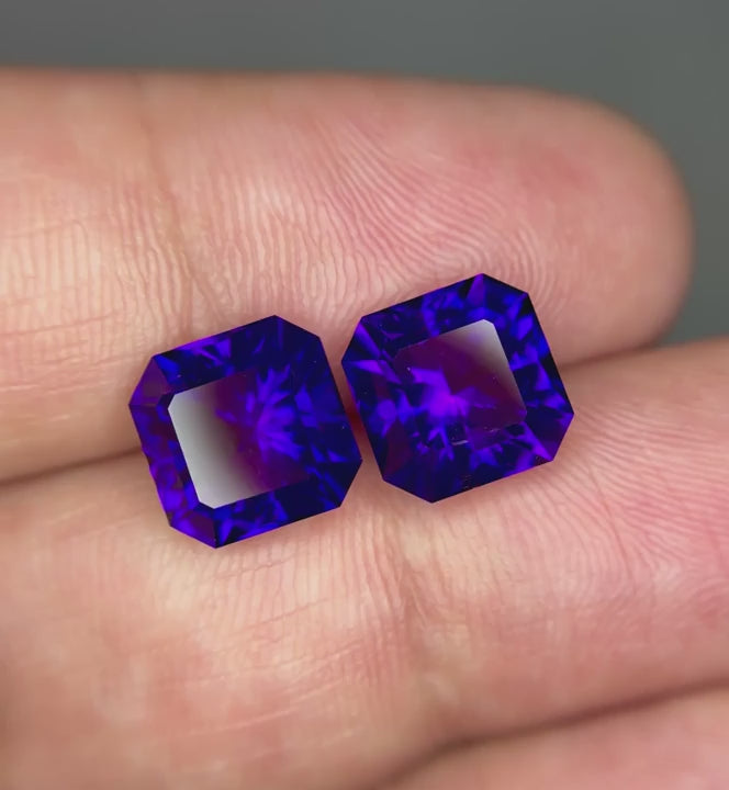 Siberian Amethyst Pair, 7.71ct